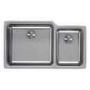 Elkay Lustrous Satin 35-1/4 x 20-1/2 in. No Hole Stainless Steel Double Bowl Undermount Kitchen Sink 