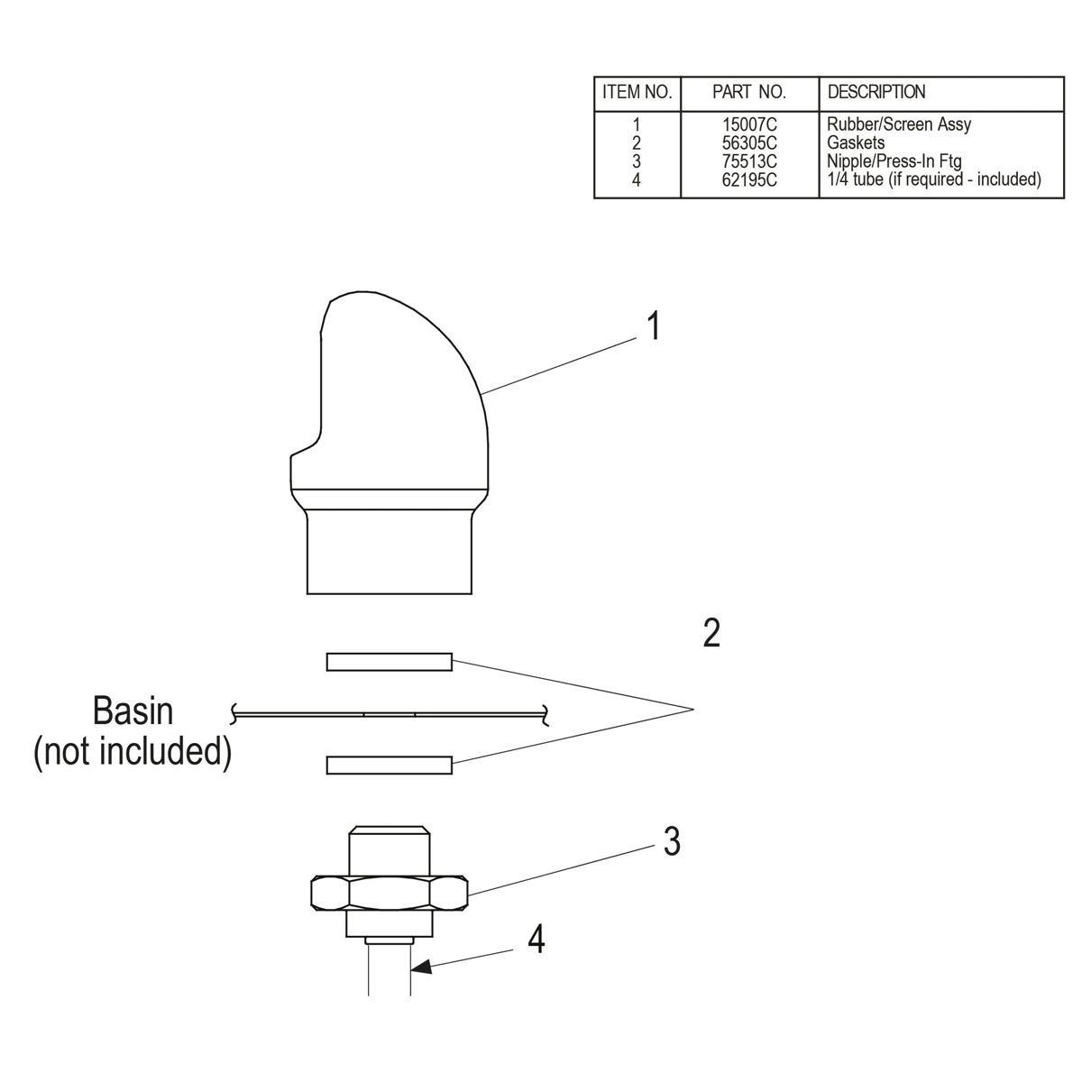 Elkay Chrome Vandal Resistant Bubbler Replacement Kit 