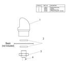 Elkay Chrome Vandal Resistant Bubbler Replacement Kit 