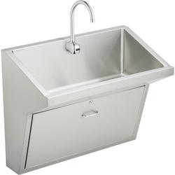 33 x 16-1/2 x 6-1/2 in. Wall Mount Healthcare Sink in Buffed Satin