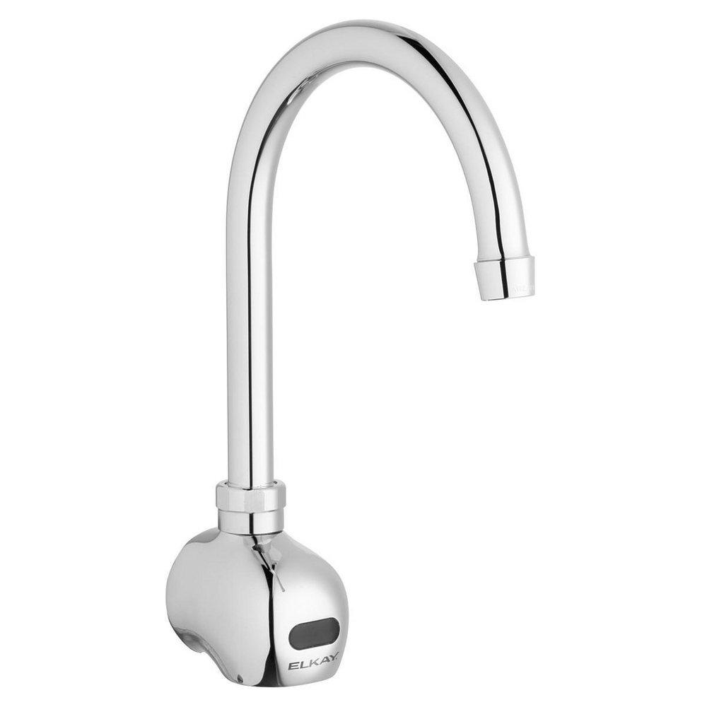 Elkay Buffed Satin 16-3/4 x 15-1/2 in. 1-Hole 1-Bowl Wall Mount 304 Stainless Steel Wall Hung Sink Kit with Sensor 