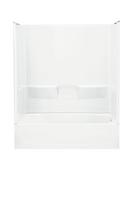 60 x 29 in. Vikrell Right Hand Drain Tub and Shower in White