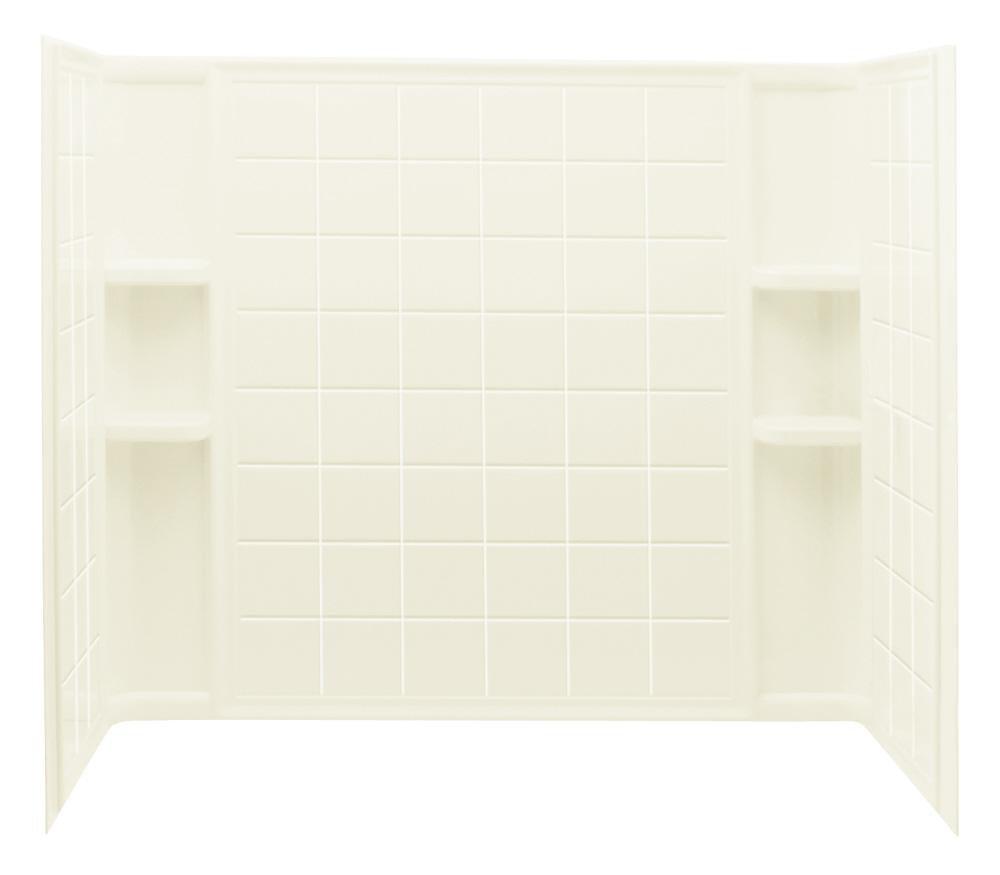 Sterling Biscuit 60 x 33-1/4 in. Tub and Shower 