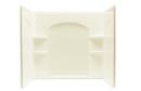Sterling Biscuit 60 x 33-1/4 x 75-1/4 in. Tub & Shower Wall 