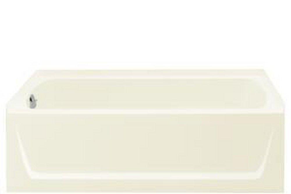 Sterling Biscuit 60 x 32-1/8 in. Soaker Alcove Bathtub Left Drain 