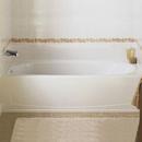 60 in. x 29 in. Soaker Alcove Bathtub with Left Drain in White