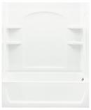Sterling White 60 x 32 in. Vikrell Right Hand Drain Tub and Shower 