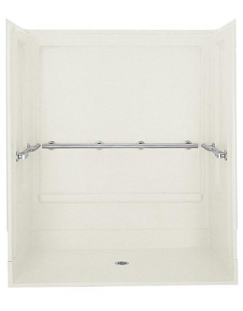 Sterling White 63-5/16 x 73-9/16 in. Tub & Shower Wall 