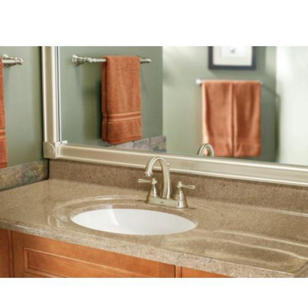 Moen Chrome Two Handle Centerset Bathroom Sink Faucet 