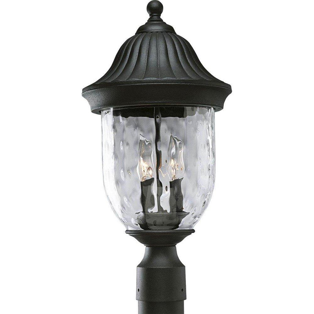 Progress Lighting Textured Black 60W 2-Light Outdoor Post Lamp 