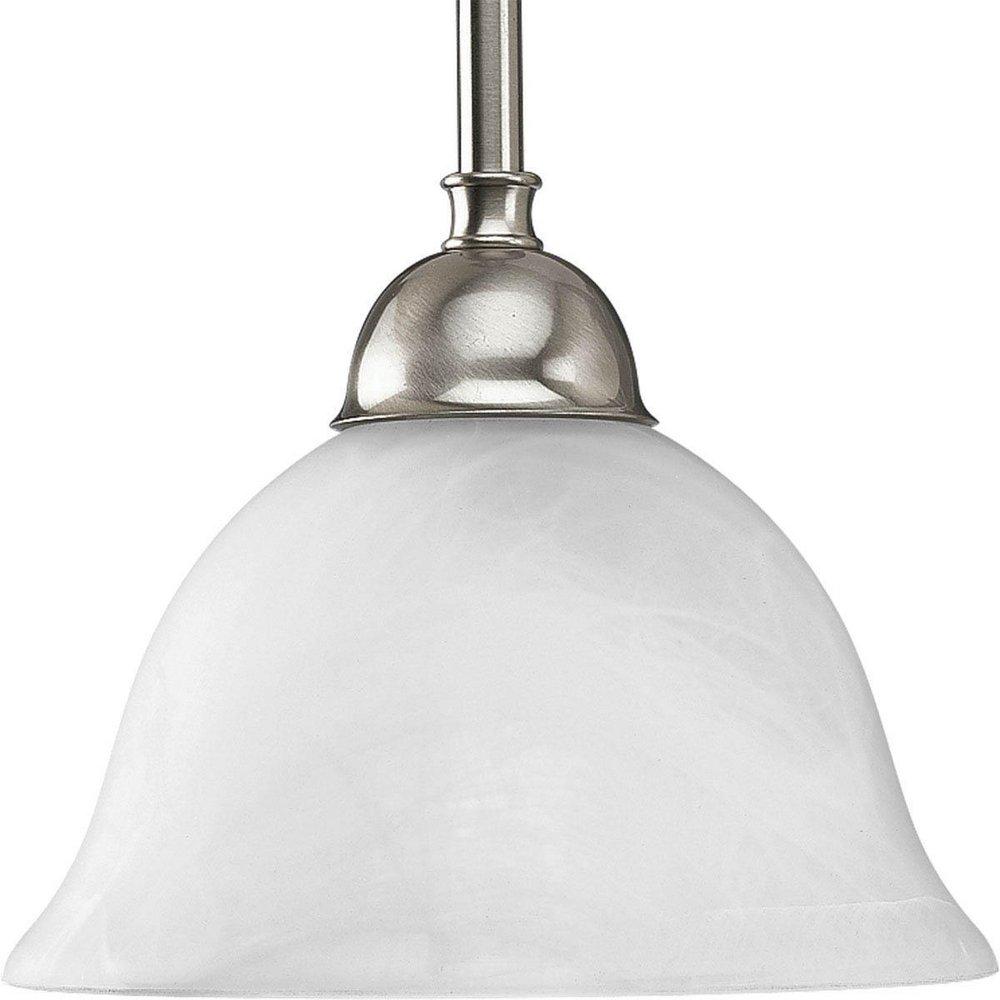 Progress Lighting Brushed Nickel 100W 1-Light Mini Pendant 