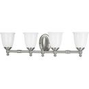 Progress Lighting Brushed Nickel 32-1/2 in. 100W 4-Light Bath Light 