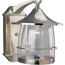Progress Lighting Brushed Nickel 10 in. 100W 1-Light Medium Wall Lantern 