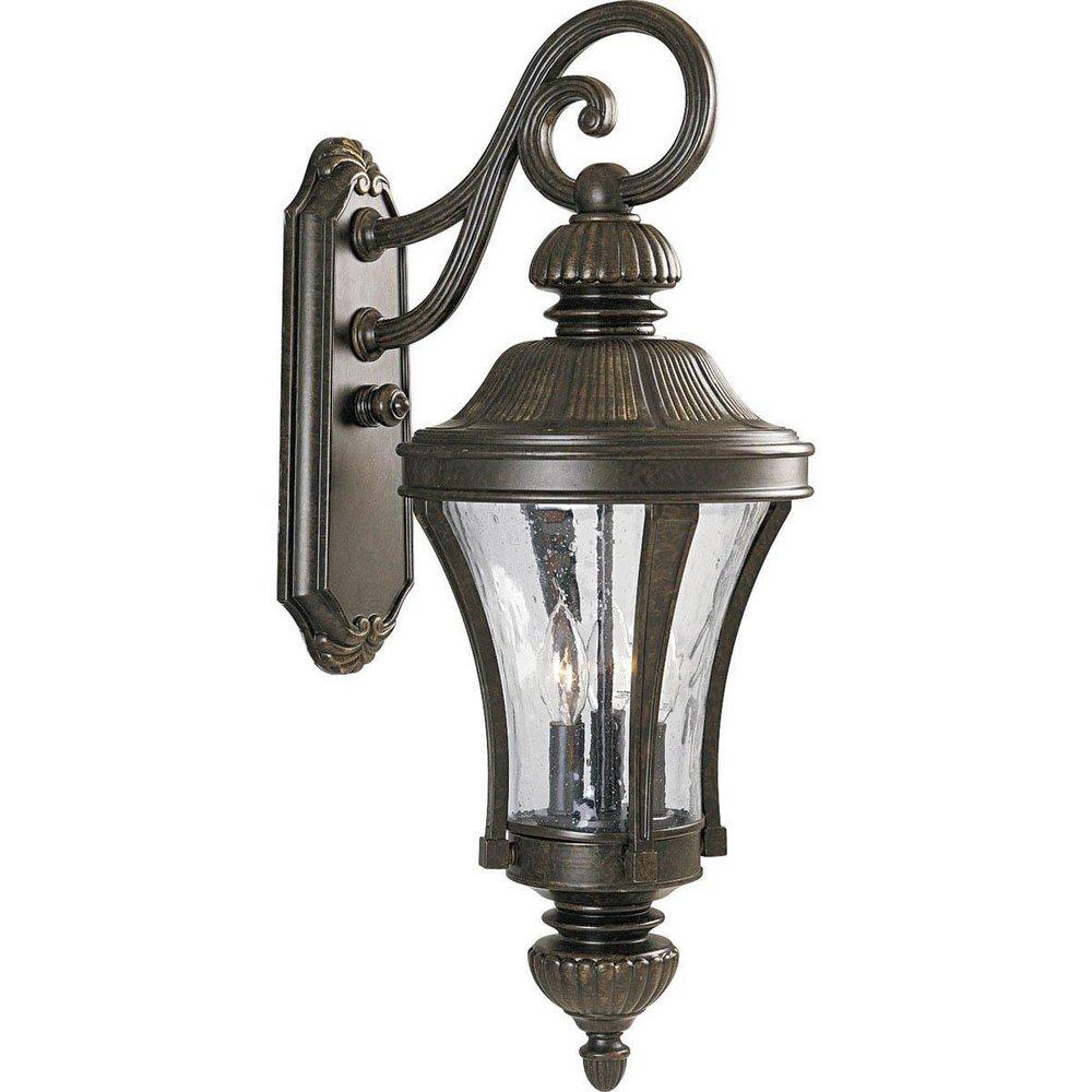 Progress Lighting Forged Bronze 13 in. 60W 3-Light Candelabra Lantern 