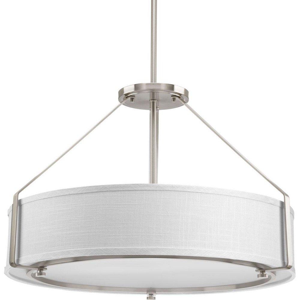 Progress Lighting Brushed Nickel 100W Medium Pendant 