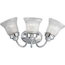 16-1/8 in. 100W 3-Light Vanity Fixture in Polished Chrome