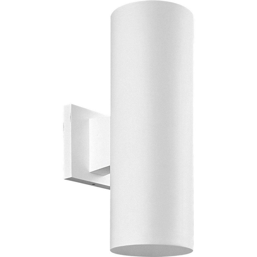 Progress Lighting White 14 x 7-1/4 in. 75W 2-Light Outdoor Wall Lantern 