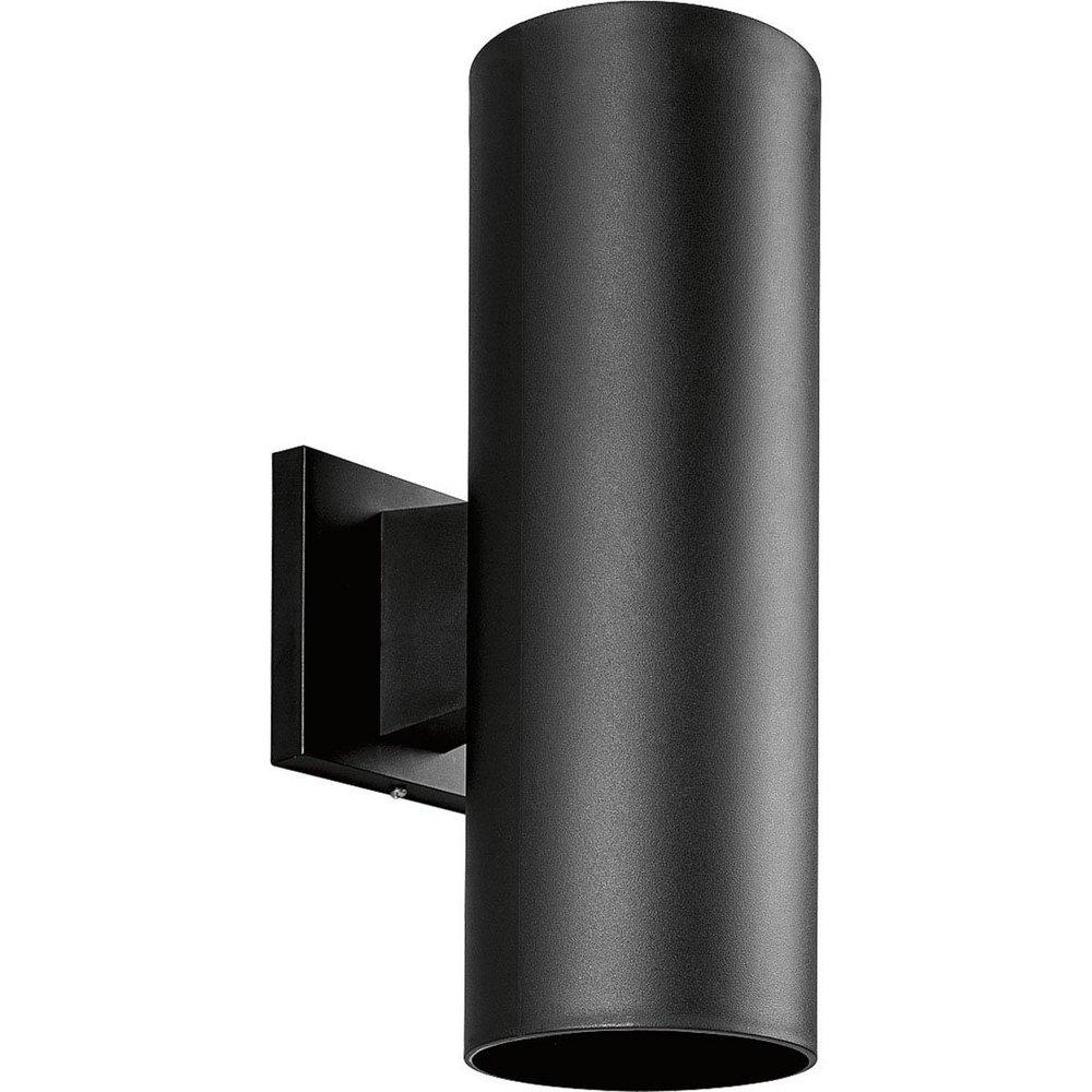 Progress Lighting Black 14 x 7-1/4 in. 75W 2-Light Outdoor Wall Lantern 