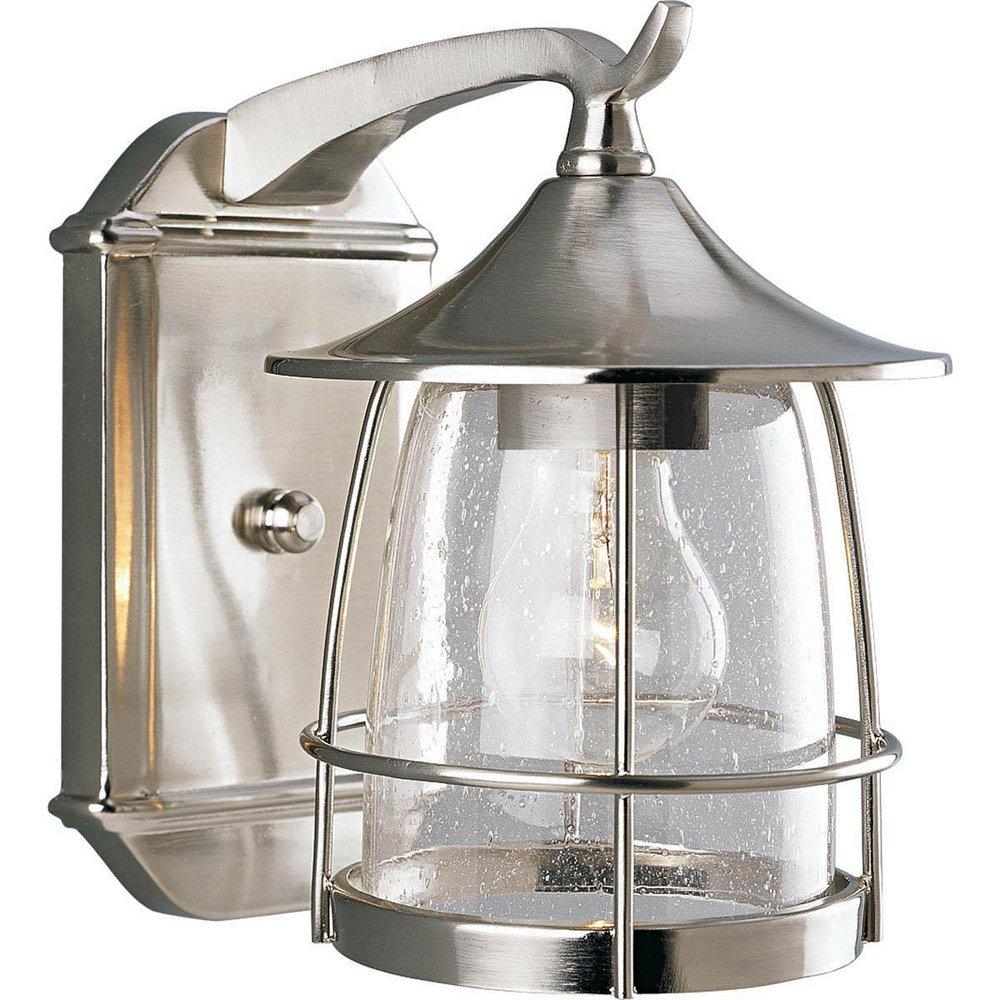 Progress Lighting Brushed Nickel 1 Light 100W Outdoor Wall Lantern 
