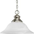 Progress Lighting Brushed Nickel 41-2/5 in. 150 W 1-Light Medium Pendant 