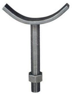 24 in. Galvanized Adjustable Pipe Saddle Support