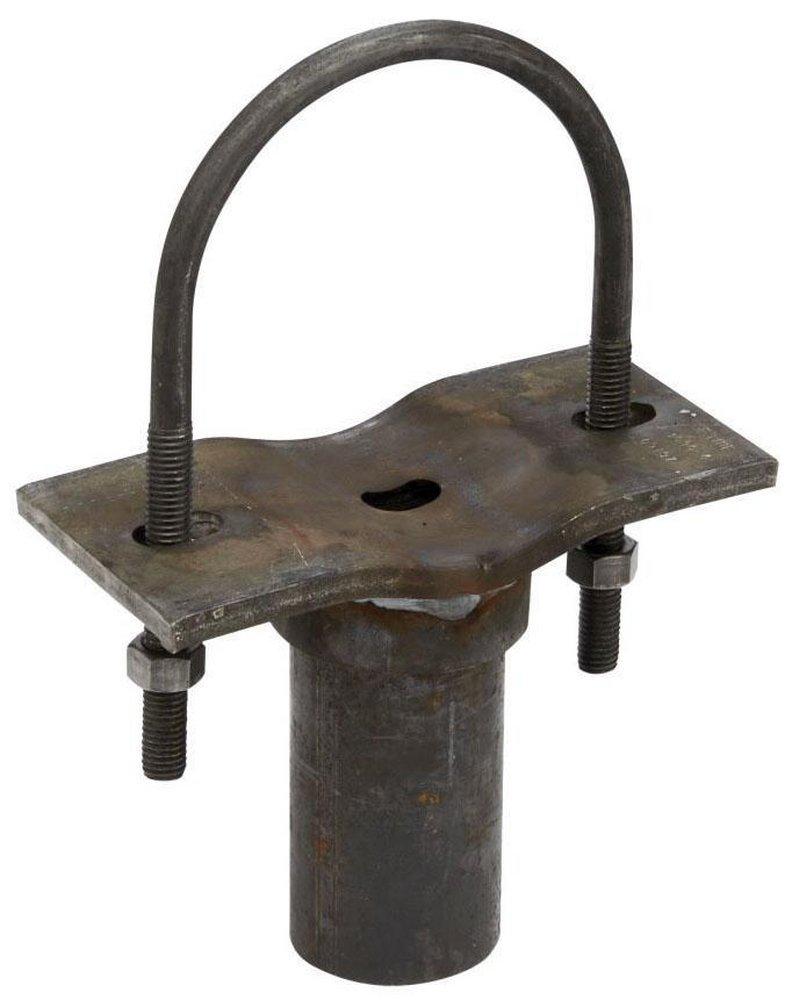 Eaton B-Line Series Plain Adjustable Pipe Saddle Support in Black 