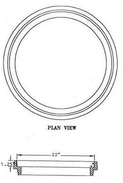 21-5/8 in. Manhole Riser Ring