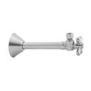 Jaclo Industries Satin Nickel 1/2 x 3/8 in. Sweat x OD Tube Cross Angle Supply Stop Valve 