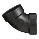 Black ABS DWV 60&deg; Elbow 