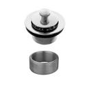 Lift and Turn Tub Drain Strainer in Polished Chrome