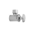 1/2 x 3/8 in. Threaded x OD Tube Oval Angle Supply Stop Valve in Polished Nickel