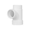 White PVC DWV Sanitary Tee 