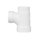 White PVC DWV Sanitary Tee 