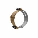 10 x 1 in. IP Bronze Saddle with 304L Stainless Steel Double Strap 11.04 - 12.12 in.