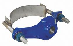 6 x 3/4 in. CC 300 psi Ductile Iron Saddle Repair Clamp with 304 SS Stainless Steel Strap