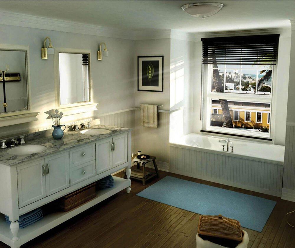 White 59-3/4 x 32 in. Drop-In Bathtub with End Drain 