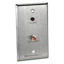 APC Brushed Stainless Steel Remote Alarm LED Test Resetable Switch 