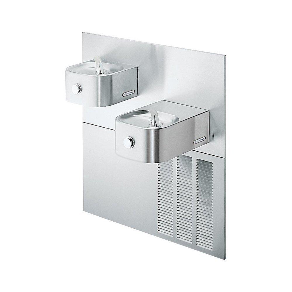 Elkay Stainless Steel 325 W 7.5 gph Dual Wall Mount Water Cooler Kit 
