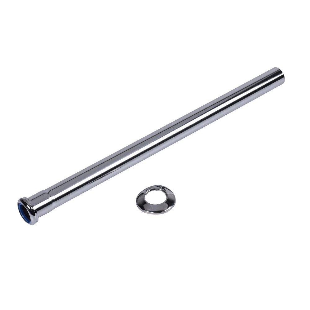 Dearborn Chrome 17 ga Slip-Joint Extension Tube and Nut in Chrome 