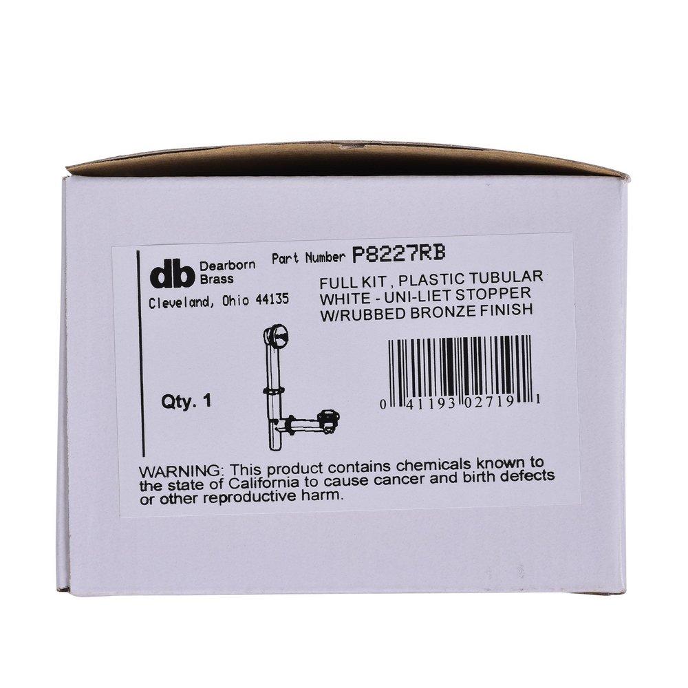 Dearborn Oil Rubbed Bronze 16 in. Plastic Lift & Turn Drain 