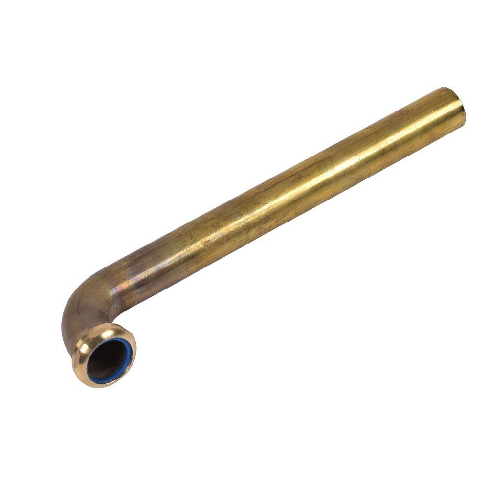 Dearborn Rough Brass 17 ga Slip-Joint Nut and Waste Arm in Rough Brass 