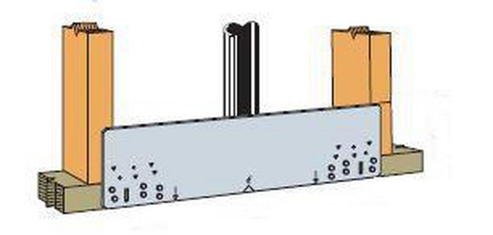 Simpson Strong-Tie 8 x 5 in. Steel Stud Nail Plate 