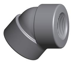 3/4 in. 2000# Threaded 45 &deg; Elbow Forged Steel A105