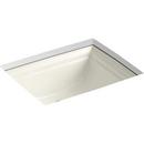 KOHLER Biscuit 20-11/16 in. Undermount Rectangular Vitreous China Bathroom Sink 