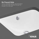 KOHLER Biscuit 20-11/16 in. Undermount Rectangular Vitreous China Bathroom Sink 