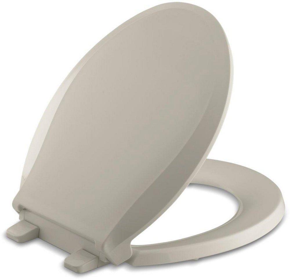KOHLER Sandbar Round Closed Front Quiet-Close Toilet Seat Front Quiet-Close 