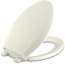 KOHLER Biscuit Elongated Closed Front Quiet-Close Toilet Seat 