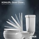 KOHLER White Plastic Elongated Closed Front With Cover Toilet Seat 