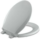 KOHLER Ice&trade; Grey Round Closed Front Quiet-Close Toilet Seat Front Quiet-Close 