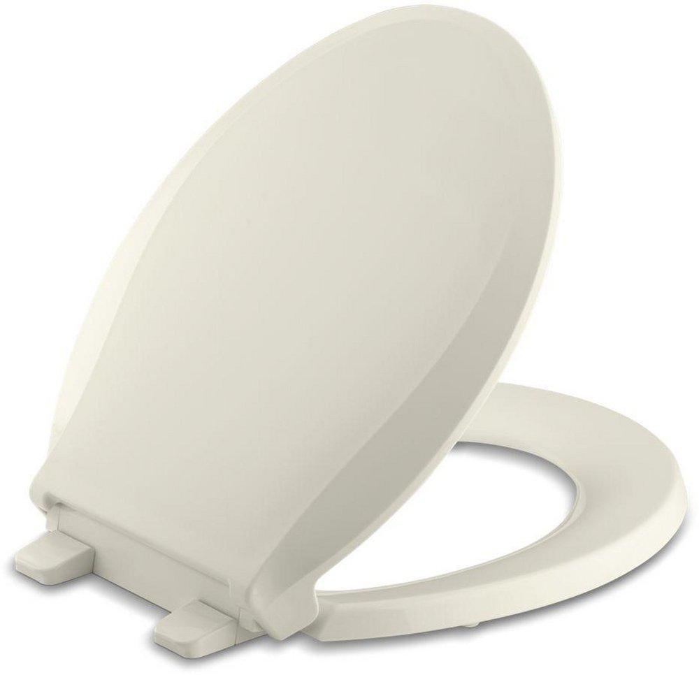 KOHLER Biscuit Round Closed Front Quiet-Close Toilet Seat Front Quiet-Close 